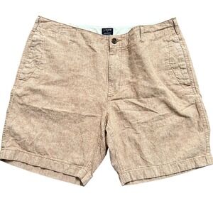 J.Crew Gramercy‎ Mens 38 Linen Cotton Blend Casual Chino Shorts